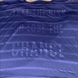 Cute work out shirt! Slightly see through